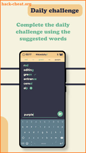 Word chain reaction - Wordchy screenshot