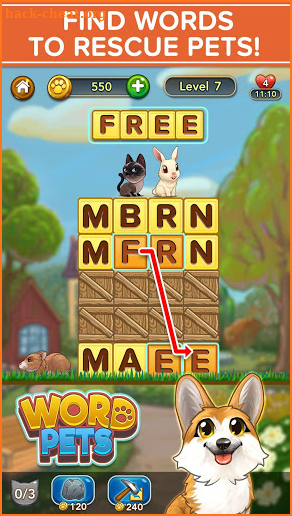 WORD PETS - FREE WORD GAMES! screenshot