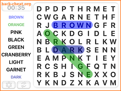 Word Search Games in english screenshot