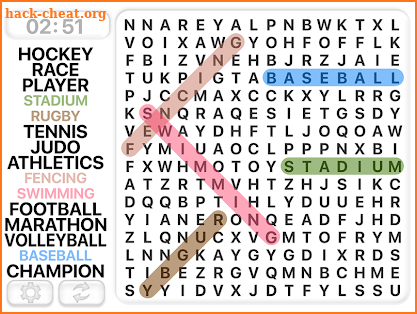 Word Search Games in english screenshot