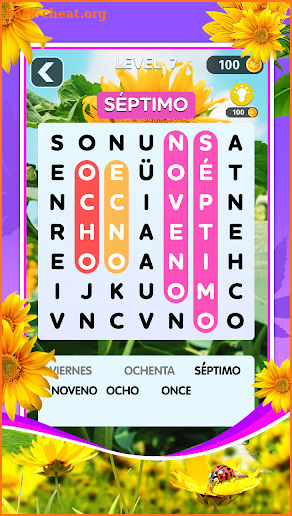 Word Search Spanish Puzzle screenshot