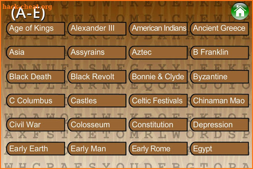 Word Search World History screenshot