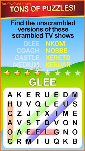 Word Search World Hollywood screenshot