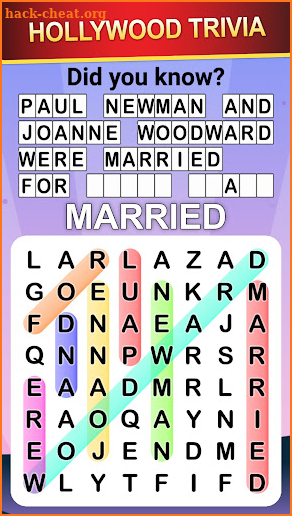 Word Search World Hollywood screenshot