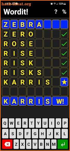 Wordit! - unique word game screenshot