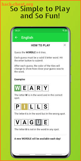 Wordling - Daily Word Puzzle screenshot