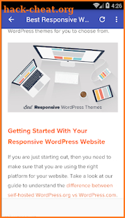 Wordpress templates screenshot