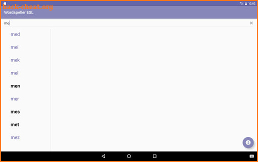 Wordspeller ESL Dictionary screenshot
