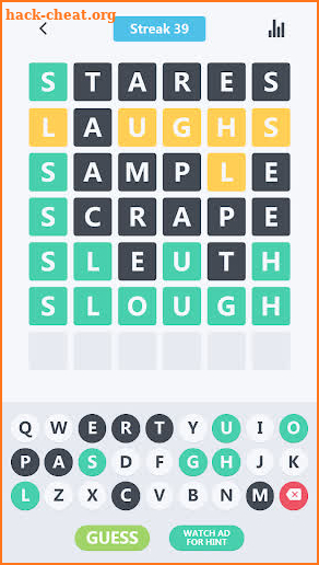 Woriddle! Word guess challenge screenshot