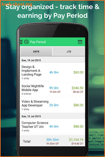 Work Hours Tracking & Billing screenshot