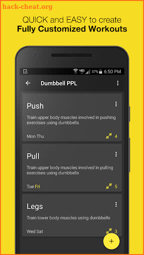 WORKIT - Gym Log, Workout Tracker, Fitness Trainer screenshot