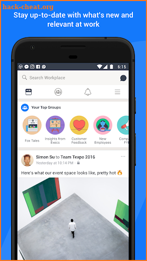 Workplace by Facebook screenshot