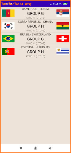 World Cup 2022 Calendar screenshot