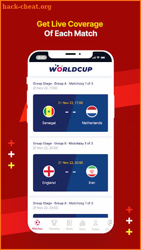 World Cup 2022 Schedule screenshot