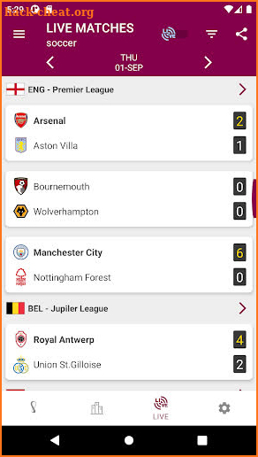 World Cup Qatar 2022 LIVESCORE screenshot