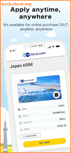 World eSIM screenshot