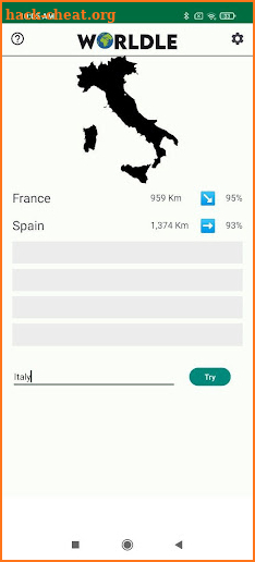 Worldle - Country Guess screenshot