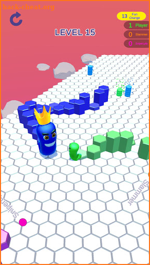 Worm Arena io: Hex 3D Run screenshot