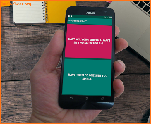 Would You Rather? Ad-free and tiny version screenshot