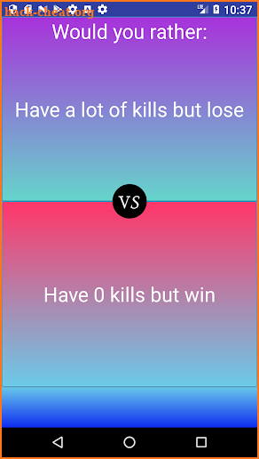 Would you rather- Fortnite Quiz screenshot