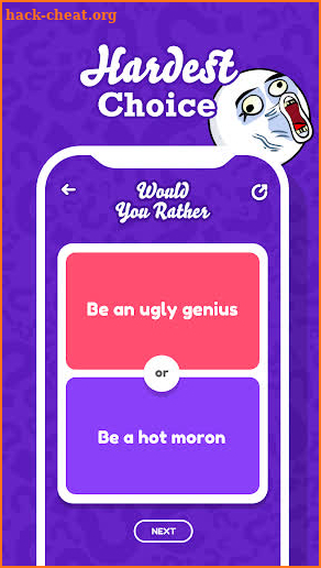 Would You Rather? - Hardest Choice for Party Game screenshot