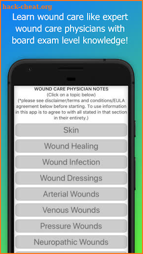 Wound Care Physician Notes screenshot