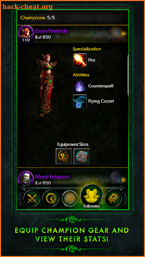 WoW Legion Companion screenshot