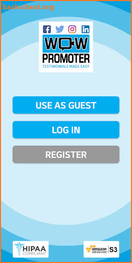 WOW Promoter Video Client Testimonial app screenshot