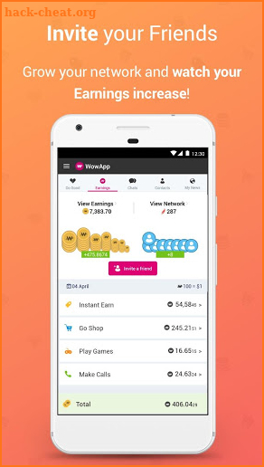 WowApp - Earn. Share. Do Good screenshot