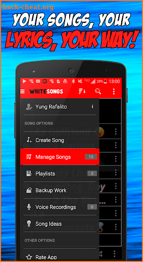 Write Songs Lite: Songwriting screenshot