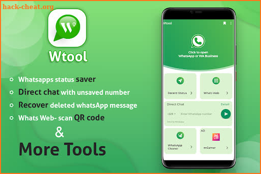 wTools - Toolkit for WhatsApp screenshot