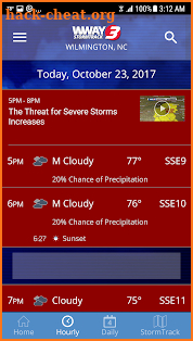 WWAY TV3 StormTrack 3 Weather screenshot