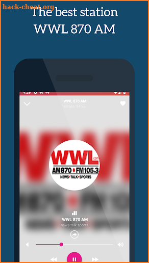 WWL 870 AM Radio Station App New Orleans screenshot