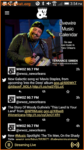 WWOZ screenshot