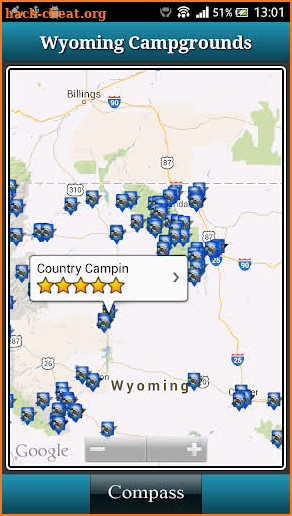 Wyoming Campgrounds screenshot