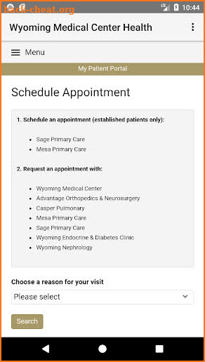 Wyoming Medical Center Health screenshot