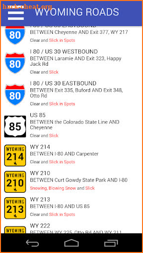 WyoRoad screenshot