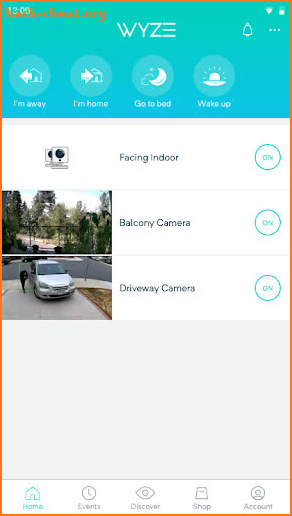Wyze screenshot