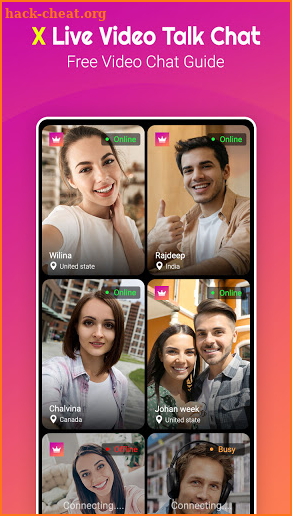 X Live Video Talk - Free Video Chat & Guide screenshot