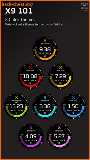 X9 101: Digital Watch Face screenshot