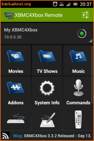 XBMC4Xbox Remote screenshot