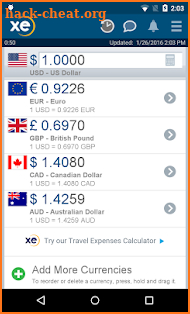 XE Currency Pro screenshot