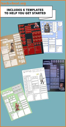 Xel's Character Sheet Maker screenshot