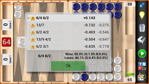 XG Mobile Backgammon screenshot