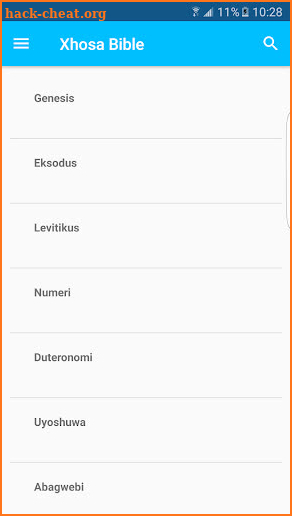 Xhosa Bible screenshot