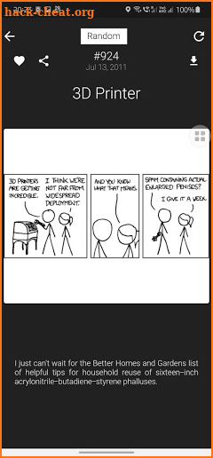 XKCD Viewer screenshot