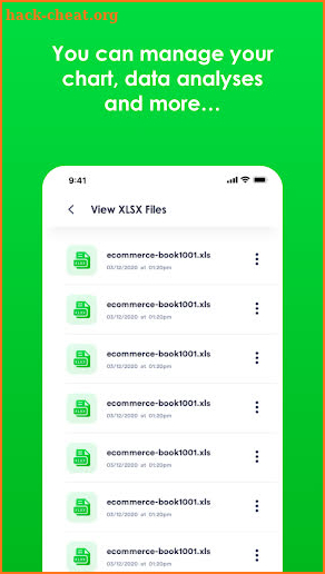 Xlsx File Reader with Xls Viewer screenshot