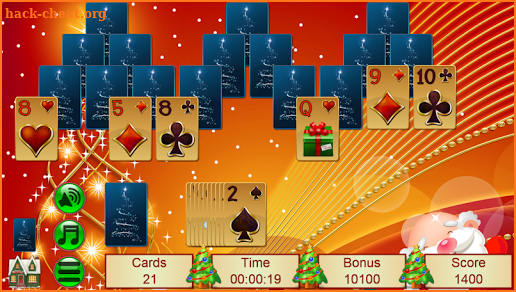 Xmas TriPeaks Solitaire screenshot