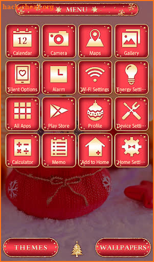 Xmas Wallpaper Snowman Snow Globe Theme screenshot