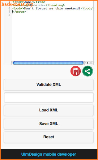 XML Editor and Validator screenshot